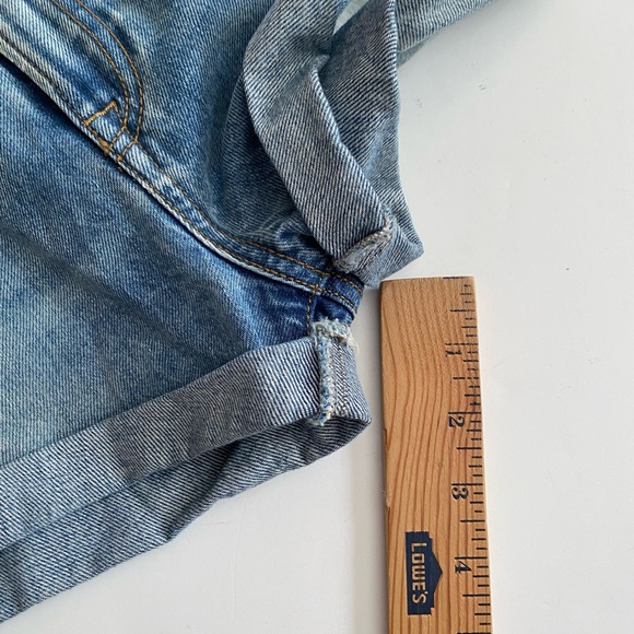 R13 $345 Hook Adjustable Cut Off Cuffed Jasper Blue Denim Jean Shorts SZ 27 - Picture 7 of 16